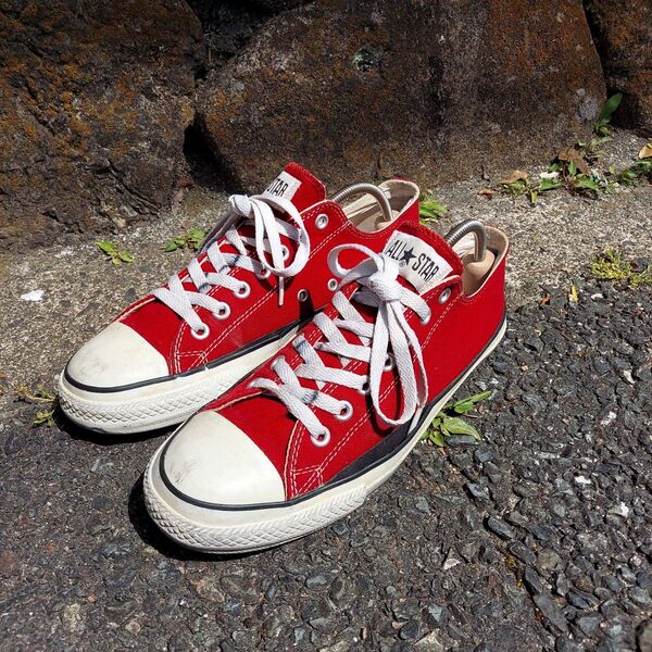 CONVERSE ALL STAR レッド ローカットスニーカー 27.5 コンバース オールスター リーバイス ラルフローレン