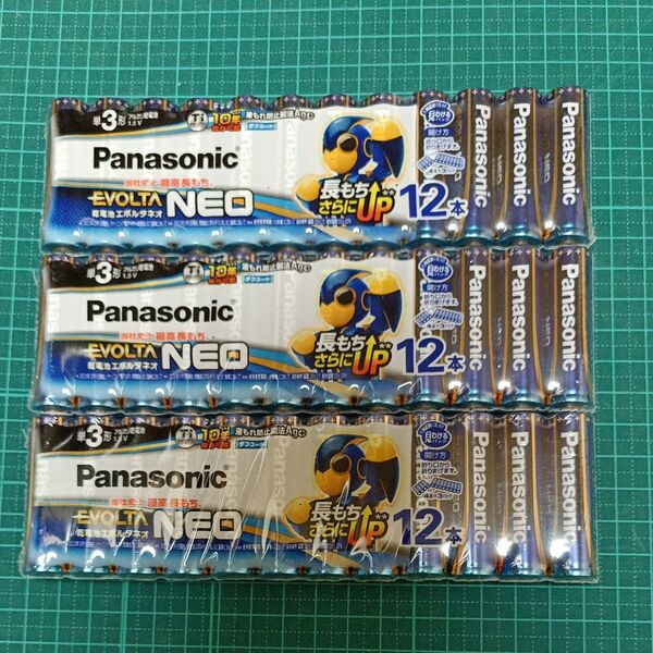 アルカリ乾電池 エボルタネオ 単3形 12本パック LR6NJ/12SW 3セット36本