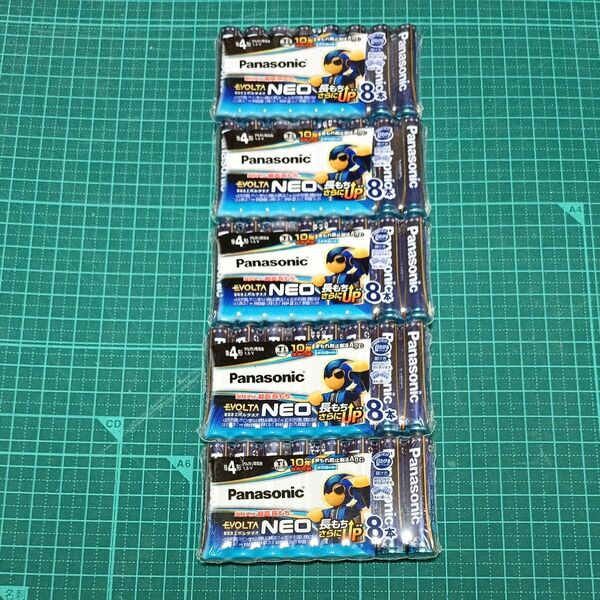 アルカリ乾電池 エボルタネオ 単4形 8本パック LR03NJ/8SW 5セット40本