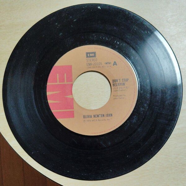 OLIVIA NEWTON-JOHN レコード DON'T STOP BELIEVIN'