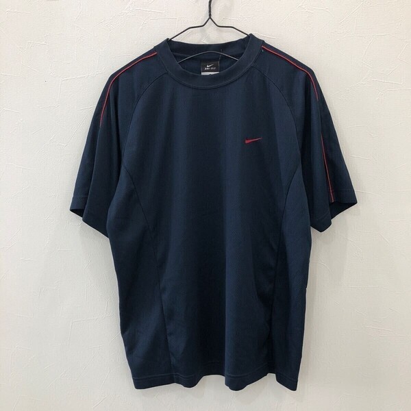 EI965 NIKE 半袖スポーツウェアTシャツ ネイビー メンズ M