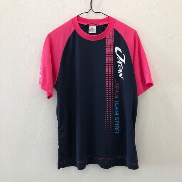 EI955 ミズノ 半袖スポーツウェアTシャツ ネイビー メンズ S