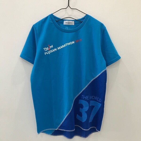EI1171 MIZUNO 半袖スポーツウェアTシャツ 富士山 マラソン2013 ブルー メンズ S