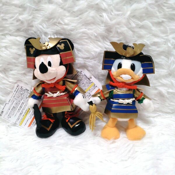 タグ付 ディズニーリゾート ミッキー ドナルド 兜 ぬいぐるみバッジ ぬいバ