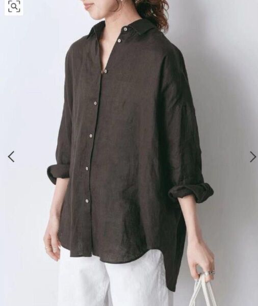 Spick and Span リネンカシュクールビッグシャツ