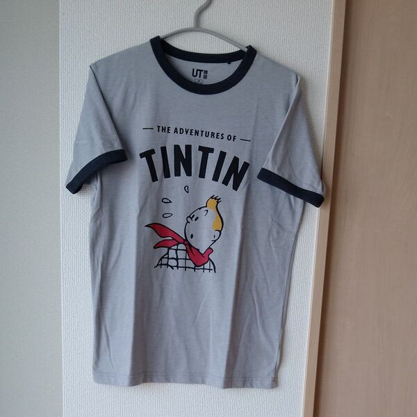 ユニクロ TINTIN コラボTシャツ グレー Mサイズ