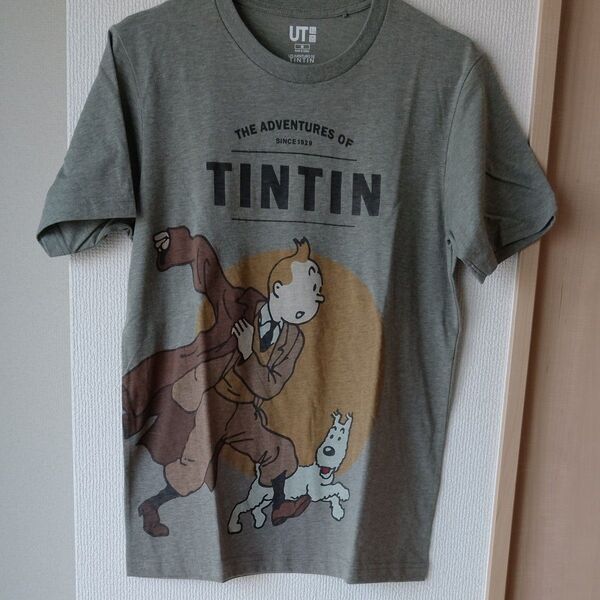 ユニクロ UT TINTIN Tシャツ Mサイズ カーキ