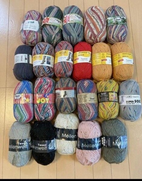 ソックヤーン 22玉セット レア 廃盤品 オパール opal 毛糸