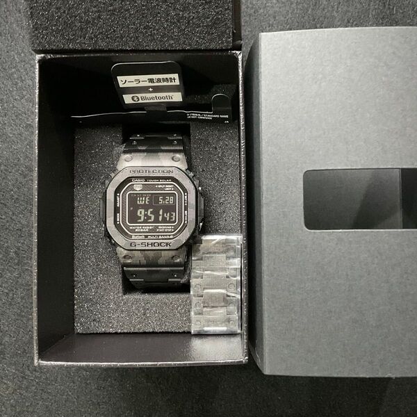 CASIO G-SHOCK GMW-B5000-1JF チタン GMW-B5000TCM-1JR風社外カスタム品 電波ソーラー