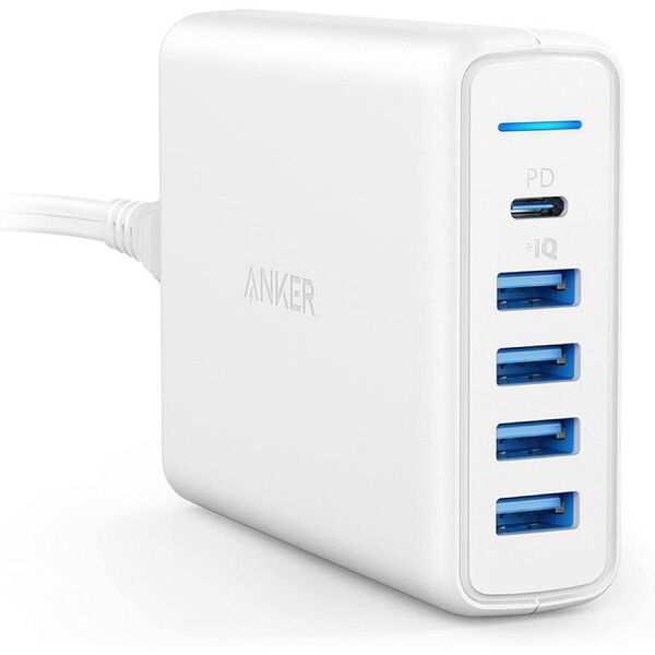 アンカー Anker PowerPort 1 PD USB-C + USB-A x4 60W