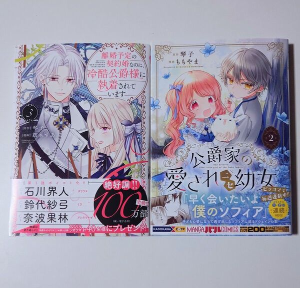 公爵家の愛されニセ幼女2 離婚予定の契約婚なのに冷酷公爵様に執着されています3