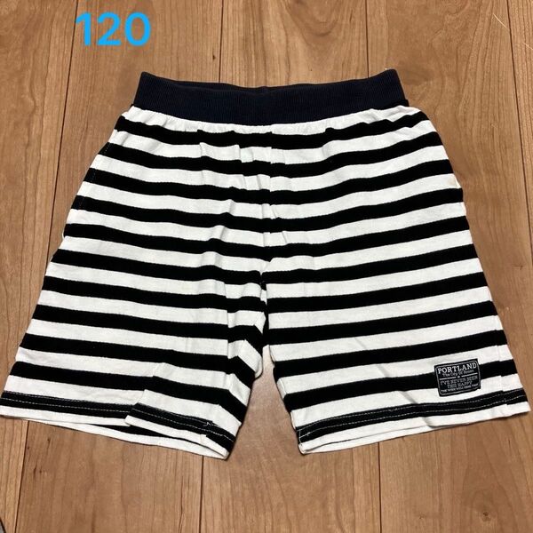 ショートパンツ ハーフパンツ ボーダー柄 120