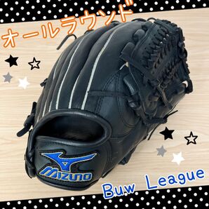 MIZUNO(ミズノ)軟式グローブ オールラウンド メンテナンス済 即使用可能!