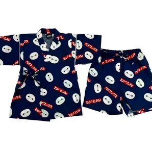 新品 しまむら ディズニー ベイマックス 総柄 甚平 浴衣 120