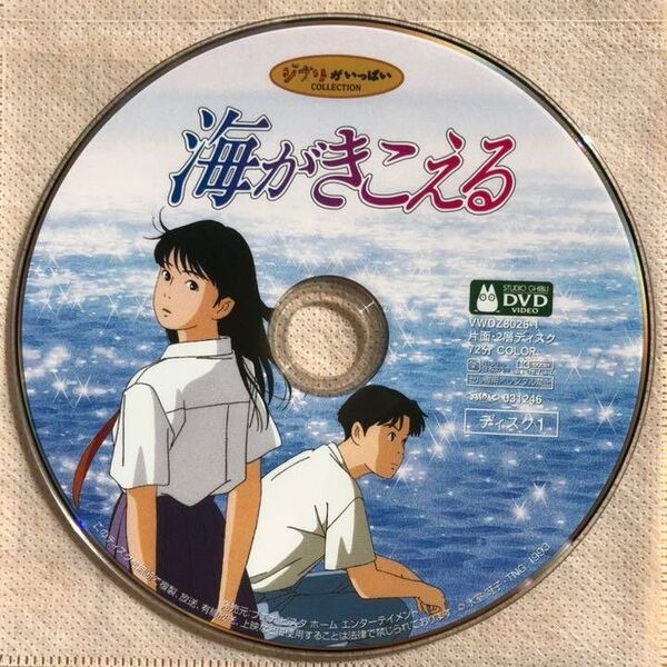 美品/スタジオジブリ/海がきこえる DVD 本編ディスク&クリアケース 国内正規品