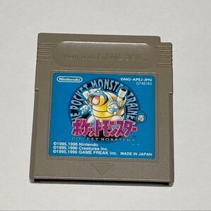 ゲームボーイソフト ポケットモンスター 青