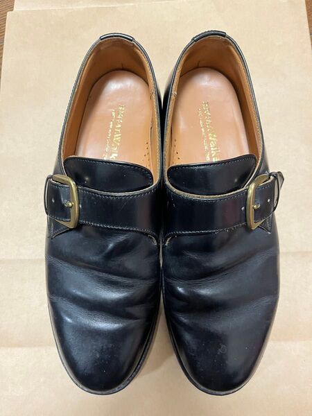 REGAL Walker シングルモンクストラップシューズ ブラック 25.5㎝