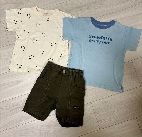 プティマイン 半袖Tシャツ 90 ハーフパンツ 男の子 保育園 まとめ売り