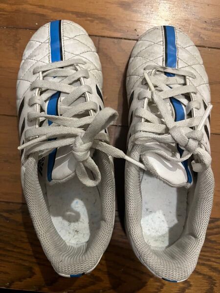 adidas サッカーシューズ トレーニングシューズ ホワイト×ブルー