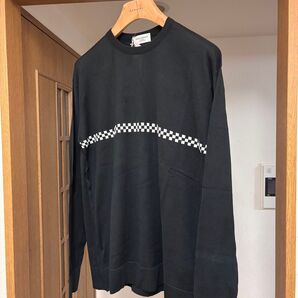 新品 未使用 【VAINL ARCHIVE × JOHN SMEDLEY 】シーアイランドコットン クルーネック 長袖 イギリス製