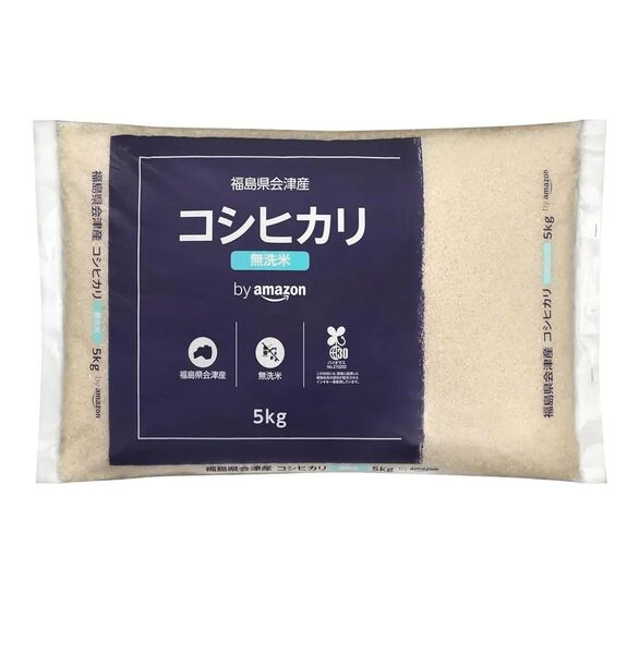 福島県会津産 コシヒカリ 無洗米 5kg