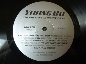 Young Bo / The Ghetto's Dependin' On Me 試聴可　オリジナル盤 レア GANGSTA HIPHOP LP STUCK IN THE GAME 収録