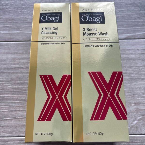 Obagi X ミルクジェルクレンジング&ブーストムースウォッシュ 2個セット