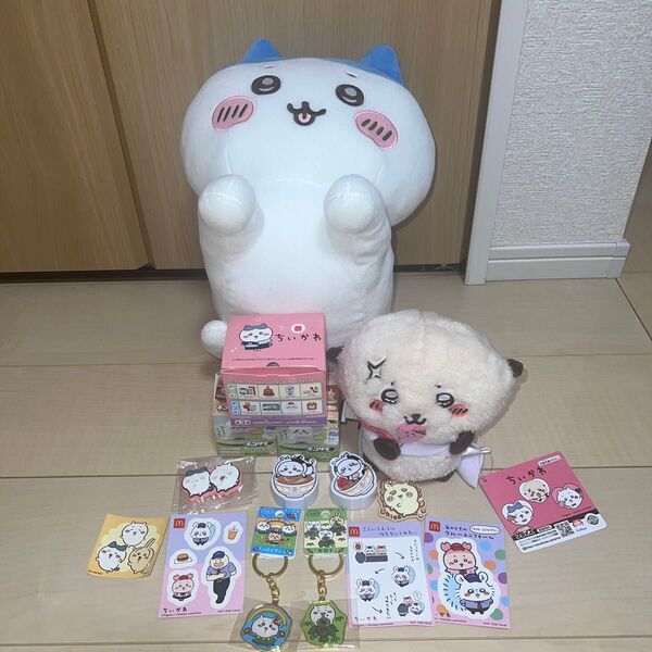 ちいかわグッズ16種類盛り沢山 ハッピーセットのちいかわシリーズラッコのドライブコロコロメジャー付きチョコサプ2個シーサアナコ激安