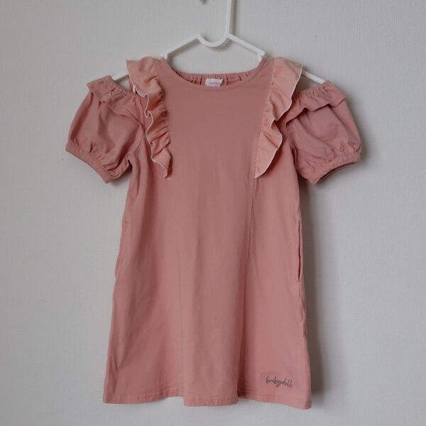 babydoll チュニックワンピース 110cm ピンク
