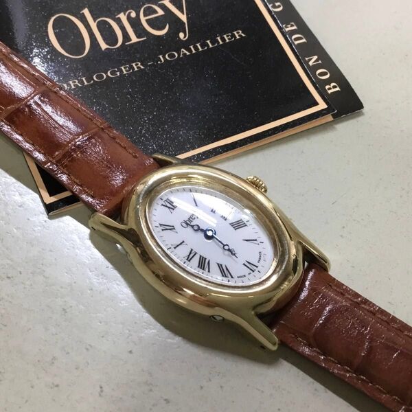 稼働 Obrey オブレイ SOLID SILVER 銀無垢 ヴェルメイユ レディース 腕時計
