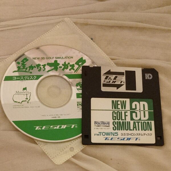 FM towns遥かなるオーガスタ NEW 3D GOLF SIMULATION FM TOWNS