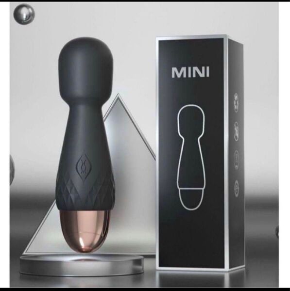 【ブラック】電動マッサージ器 ハンディマッサージャー バイブ機能 電マ USB
