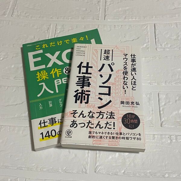 Excel エクセル Excel操作&関数入門事典 パソコン仕事術 2冊セット