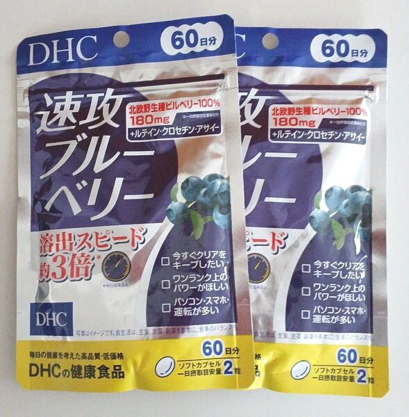 ★DHC 速攻ブルーベリー 60日分 2袋 賞味期限 2028.02