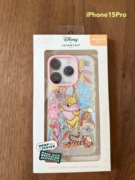 【新品】スキニーディップSkinnydip プーさんiPhone15Proケース