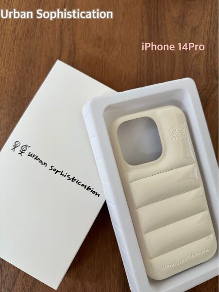 本物!アーバンソフィスティケーションUrban Sophistication◆クリームチーズiPhone14Proケース