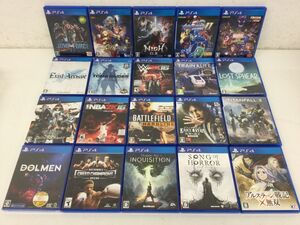 ●営KZ784-80 PlayStation4 プレステーション ソフト JUMP FORCE / ロックマン / Fate / 仁王 / ジャッジアイズ 他 20本セット