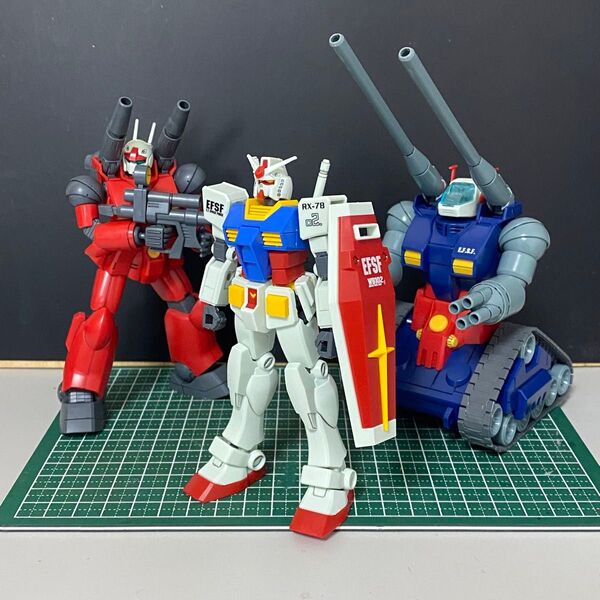 HG EG RX78-2ガンダム ガンキャノン(リバイブ) ガンタンク