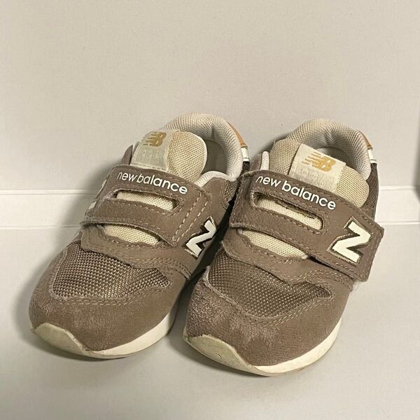 New Balance キッズスニーカー IZ995LHR3 14cm ブラウン ベージュ