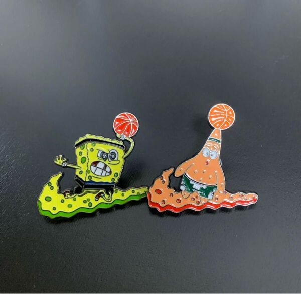 スポンジボブ パトリック 2点セット ピンバッジ