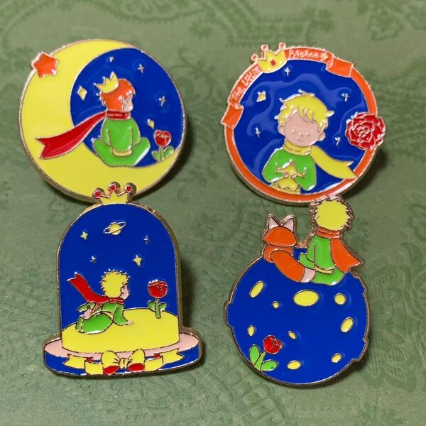 星の王子さま ピンバッジ 4つセット 新品未使用