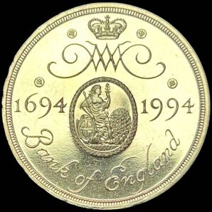 イギリス 1994 Proof 2£黄銅 ピエフォー イングランド銀行300年