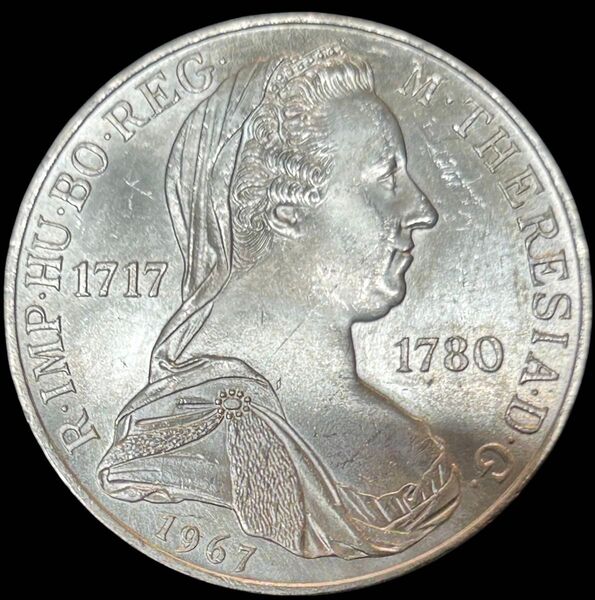 オーストリア 1967 25S銀貨 マリア・テレジア生誕250年