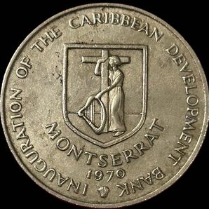 【希少 1万3千枚】モントセラト島 1970 4$ FAO