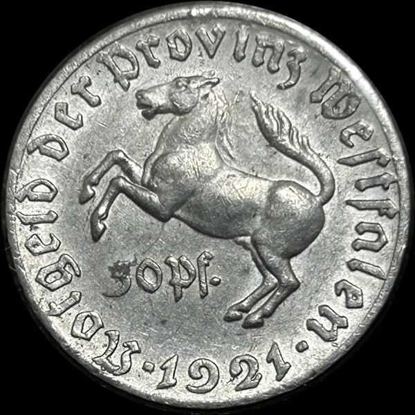 ドイツ 1921 50P ヴェストファーレン緊急通貨