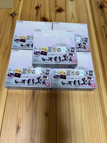 5box 新品未開封 ディズニー 100 ワンダーカードコレクション ミッキー ミニー