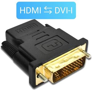 HDMI ⇔ DVI 変換アダプタ DVI-I 24+5 双方向伝送 1080P