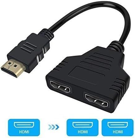 HDMI分配器 1入力 2出力 2台のディスプレイに同時出力可能 1080P 複数出力 ミラーモード 接続簡単 30cm