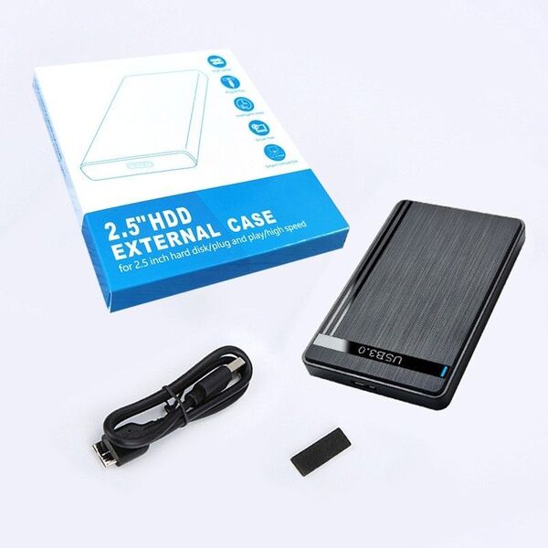 2.5インチ HDD/SSDケース USB3.0接続 SATA対応 外付けハードディスク 5Gbps 高速データ転送