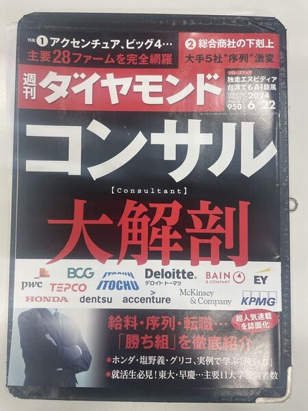 週刊ダイヤモンド コンサル 大解剖 2024年6月22日号